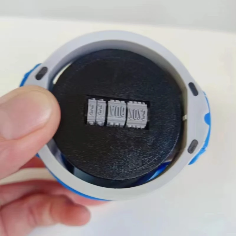 Top Seller New Model round 40mm date office use self inking laser rubber Stamp.