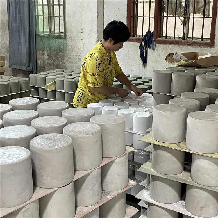 Modern european style matte hotel decoration pieces terrazzo vase / modern ceramic vases for home decor