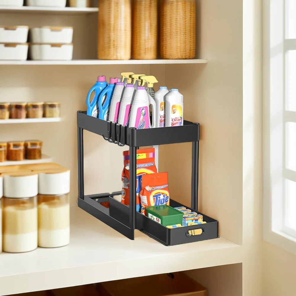 Brand New Multi-Purpose Kitchen and Bathroom under Sink Organizer Storage Holder & Rack