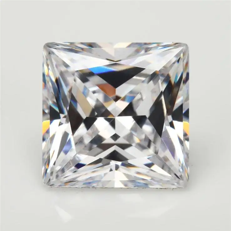 square shape moissanite princess cut moissanite 1ct on sale
