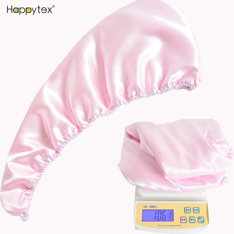 OEM/ODM Double Layers Hair Wraps Silk Satin Microfiber Fleece Quick Dry Hair Wrap Towel For Women Lady Home And Spa