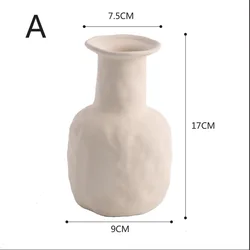 Yiscaxia Hot selling Nordic plain ceramic vase ornaments for photography props art decoration for product photo