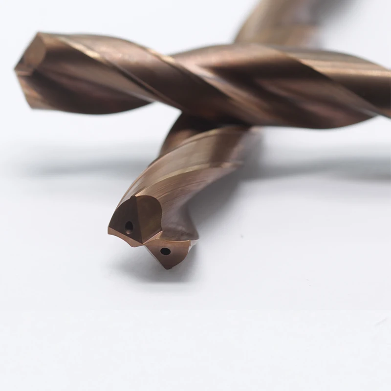 HRC60 Coolant Drilling Tool Carbide Drill Tools Inner Coolant Twist Drill