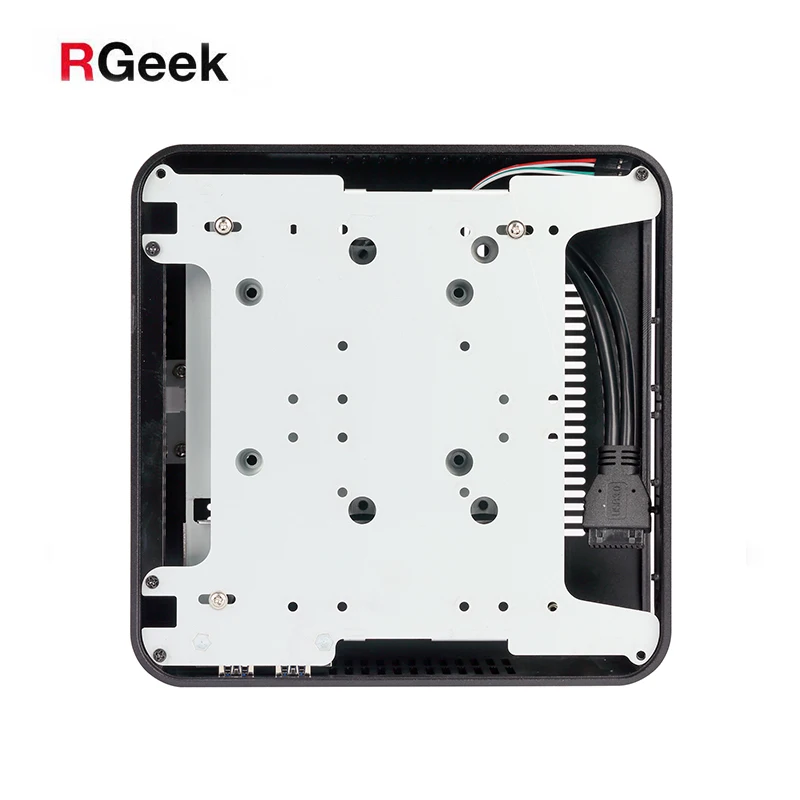 RGeek OEM Custom A80 Dust Proof HTPC Computer Cases Linux Mini PC Case PC Aluminum Mini ITX Tower Case with Drive Slot