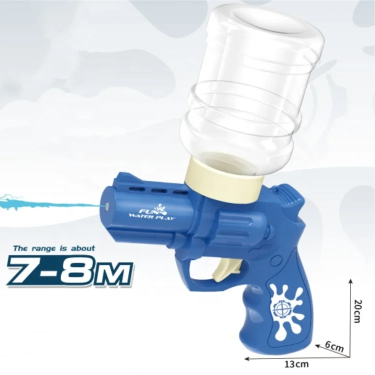 200ml Mini Electric Water Gun 3 Modes Long Range Shooting Water Blaster Toy Gun for Summer Game
