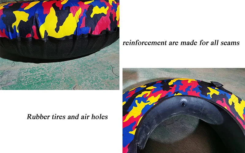 100cm 110cm High Quality Swim Floating Circle Inflatable Swimming Ring Single Waterpark Slide Tube