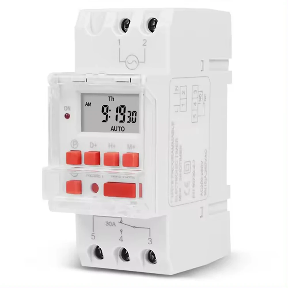 Microcomputer Digital Timer Switch ON/OFF 24 Hour Automatic Digital Timer Switch with Power Failure Memory Function