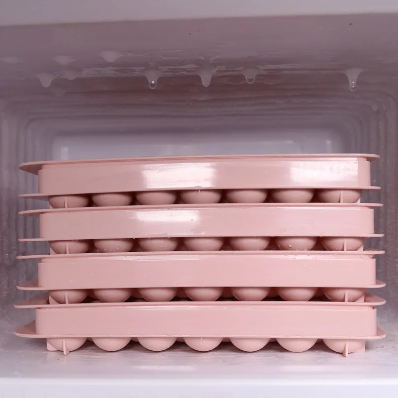 BPA-Free Circle Ice Tray Small Round Ice Cube Trays for Freezer cubos de hielo moldes para hielo Round Sphere