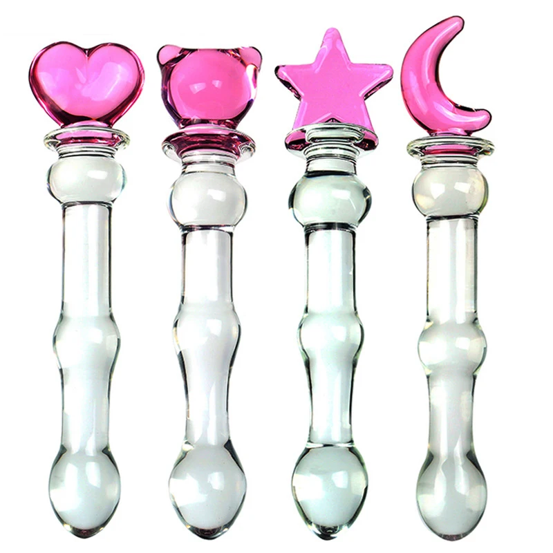 Glass Dildos Wand Crystal Sex Toys Anal Plugs Vagina Stimulator Erotic Glass Sex Toys for Women