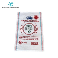 2021 Wholesale new arrival 50kg pp woven bag sack for Rice Corn Flour Feed with printing