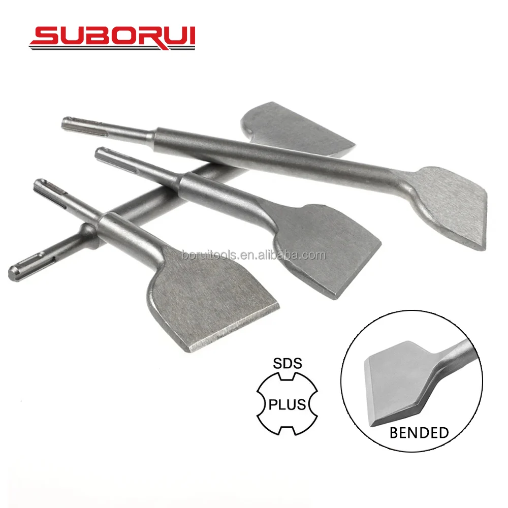 SUBORUI 75mm SDS Plus Wide Flat Electric Hammer Tile  Floor Removal Chisel For Concrete Masonry Wall