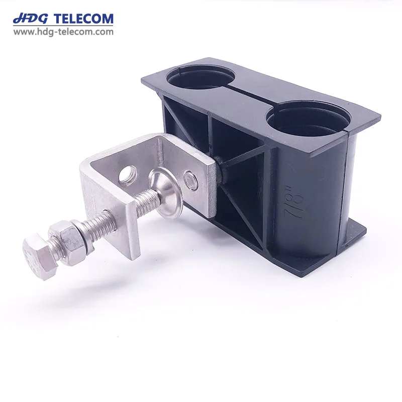 6 Way Double Hole Feeder Cable Clamp For 1/2 In Superflexible Cable