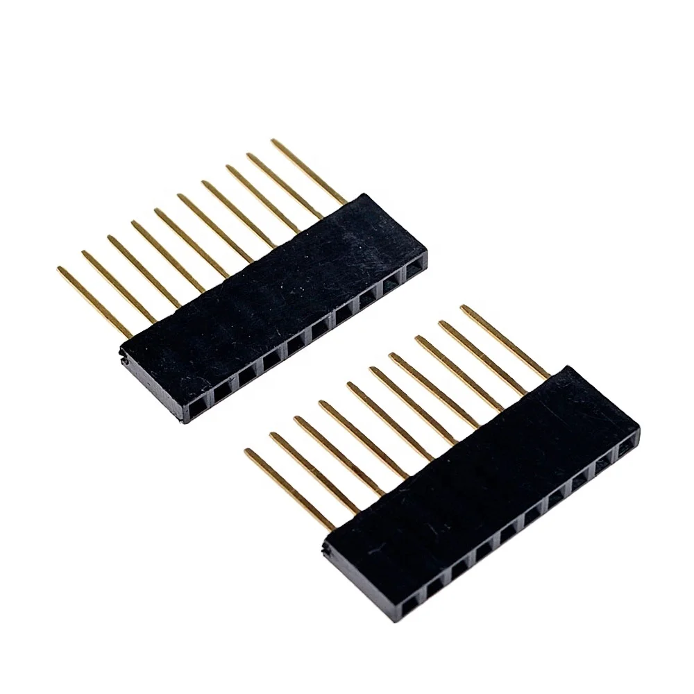 2.54mm Single Row Female Long Pins PC104 11mm Breakaway PCB Board Pin Header Socket Connector