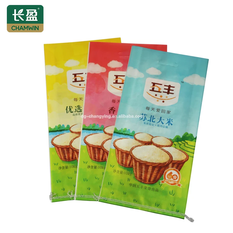 
Agriculture package plastic recyclable pp woven bag for 25kg 50kg flour rice packing bag custom size sacks 