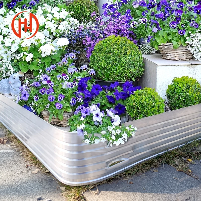 Factory Price Aluminum  Garden Edging Metal Steel Garden Bed Grass Lawn Edging For Landscape