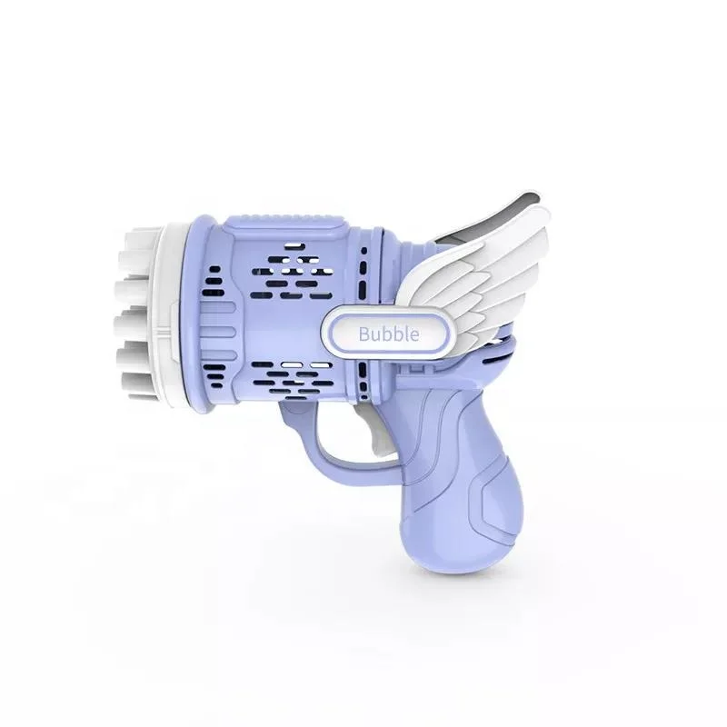 2022 Hot Selling Summer Outdoor toys Rocket Gatling Bubble gum Machine 23 Holes Super Multi-Bubble Automatic Bazooka Bubble Guns