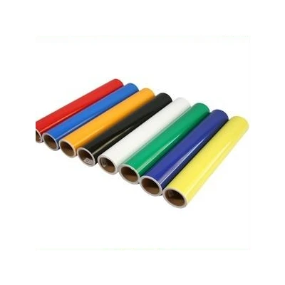 PVC self adhesive vinyl for cutting plotter with colors super glossy gold,green, blue, red,etc.