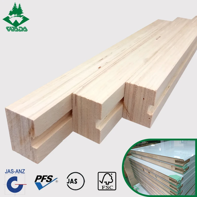 Hot Selling Side Jambs Customized Size Wooden Frame Timber Lvl