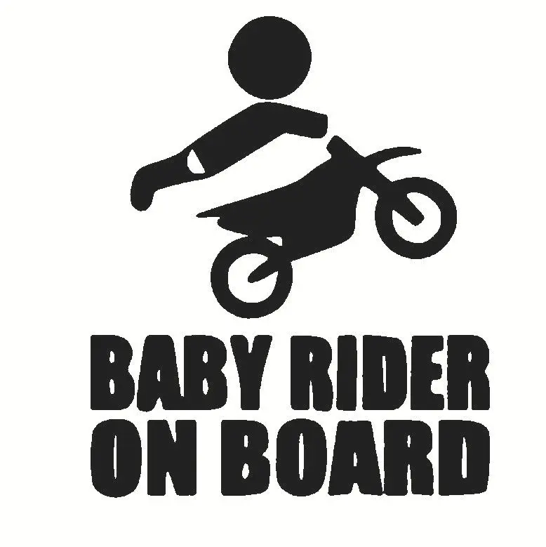 Baby Riders Vinyl Car Stickers Removable Car Truck Body Window Stickers