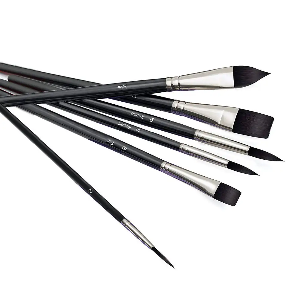 Watercolor Brushes Set 15Pcs Artist Paint Brush For Watercolor Painting