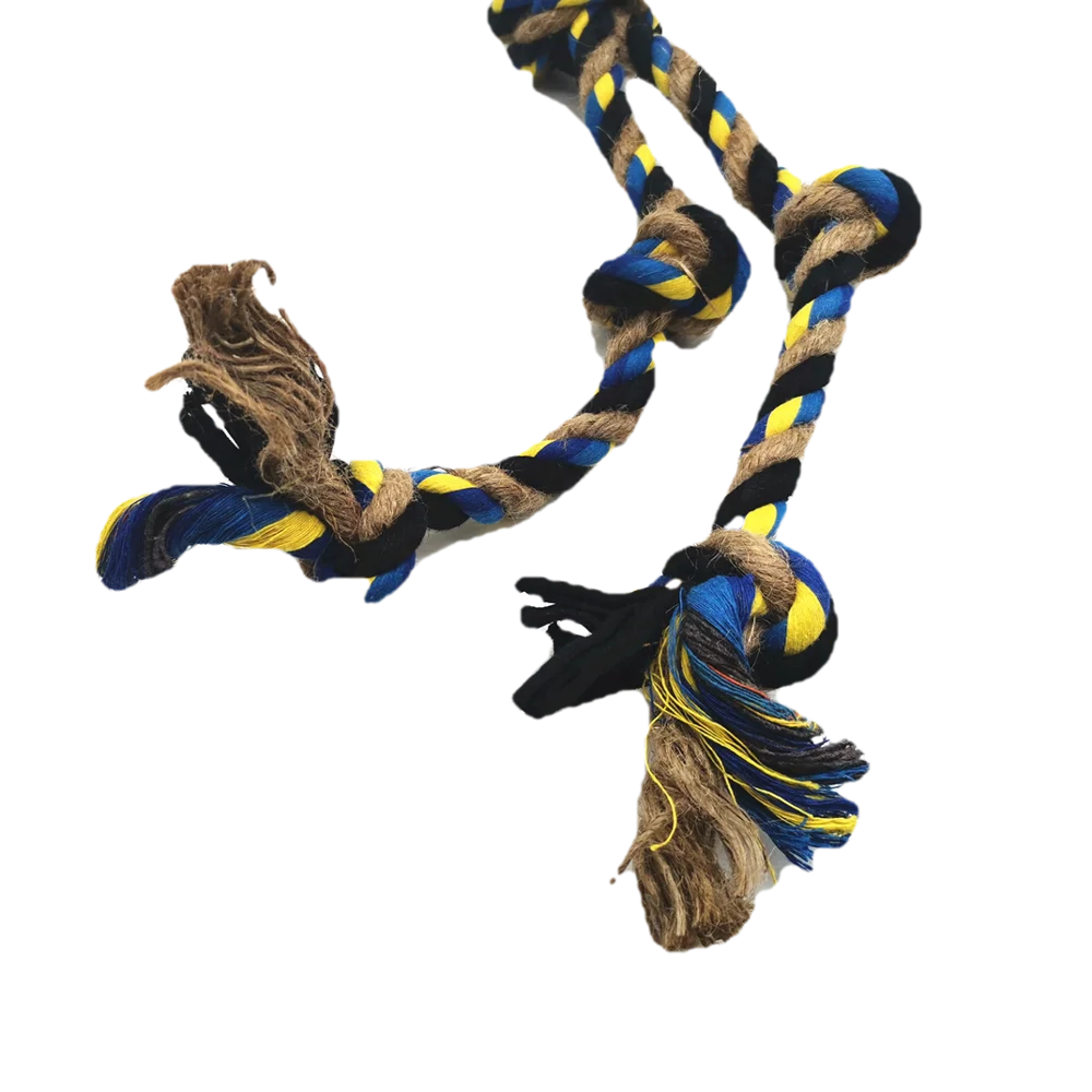 Pet toy dog Five Knots hemp rope cotton rope toy from china manufacturer price rope toy