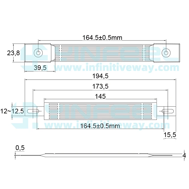 Steel Reinforced Stretchable Rubber Handle with stainless button Model IF-TTXJ-22-200