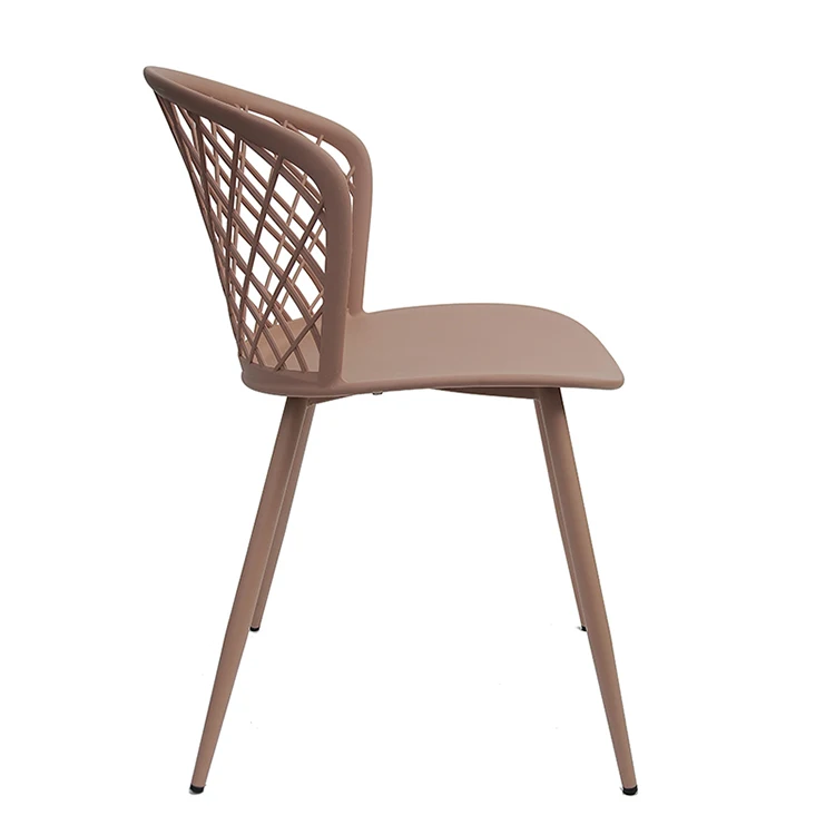Low Price Dining Chair Stacking Metal Legs Plastic Dining Chairs For Dining Room