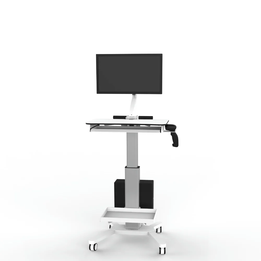 Medical Monitor Cart Hospital Monitor Trolley for Mobile Workstation Cart Laptop Cart  for Hospital Clinic