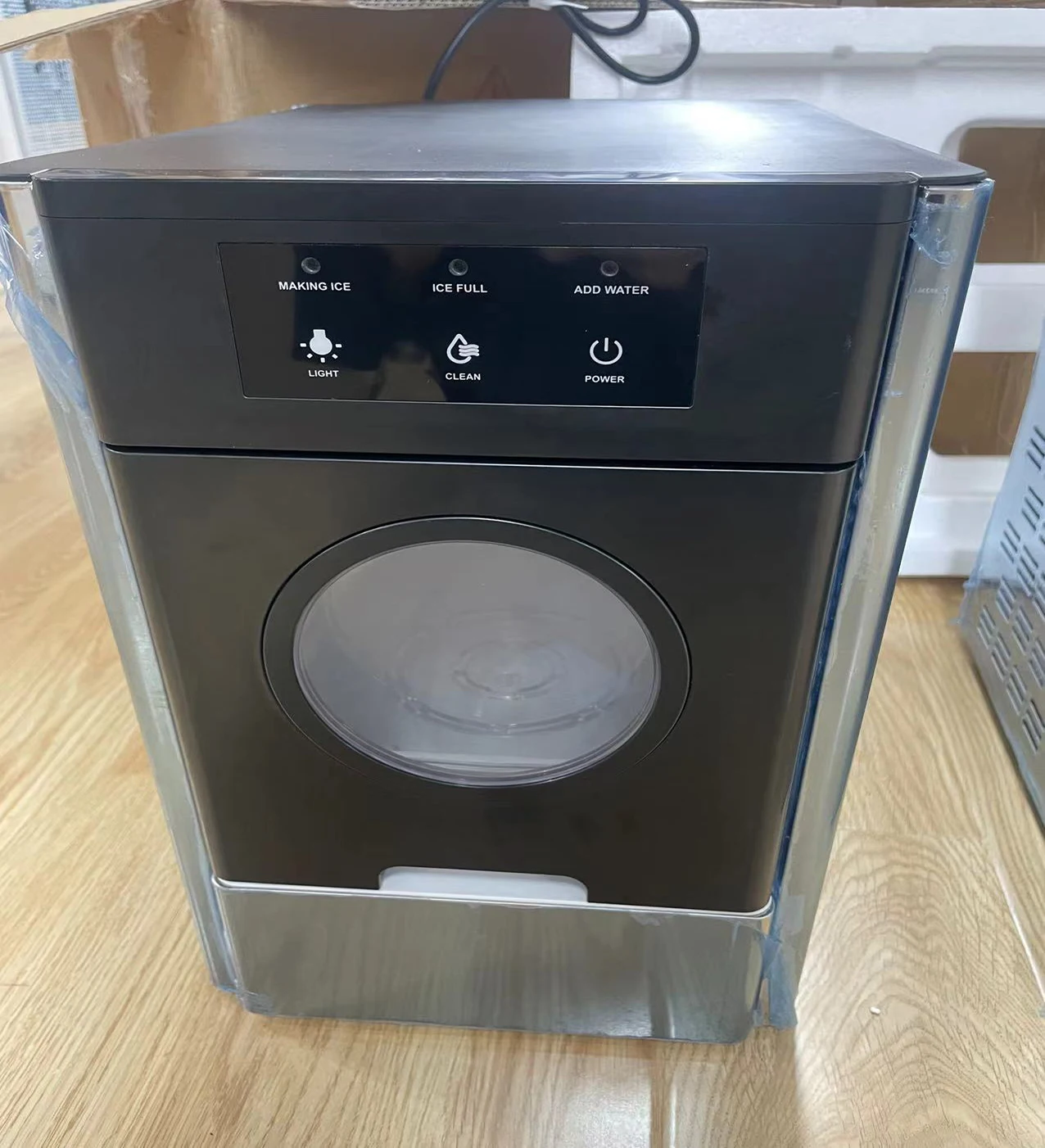 Ice Scoop First Ice 16.7kg Countertop Ice Maker Portable Mini Home Ice Cube Nugget Maker Machine