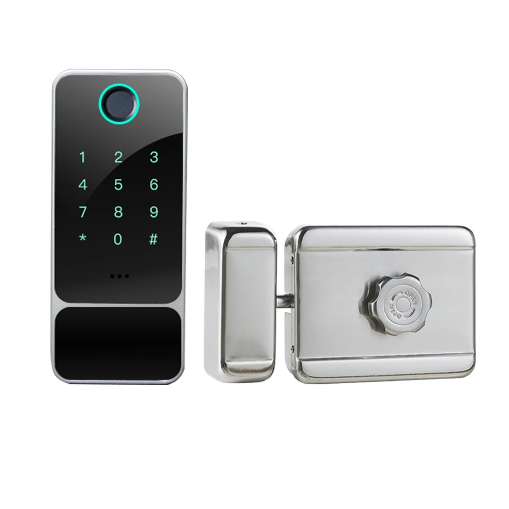 Waterproof wireless Keyless Fingerprint Password Security remote Remote control outdoor door lock