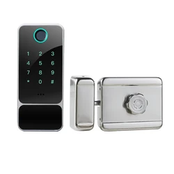 Waterproof wireless Keyless Fingerprint Password Security remote Remote control outdoor door lock