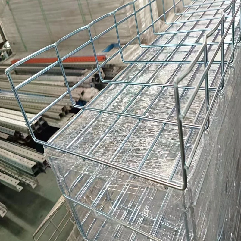 Customized Zinc Plated Galvanized 316 Stainless Steel Indoor Wire Mesh Basket Cable Tray