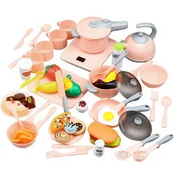 Portable play DIY mini kitchen toys real cooking set for kids 15 pcs set