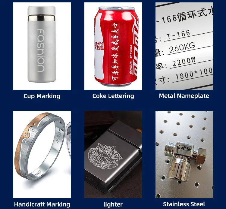 Mini Marker Printer  Metal Cable Ear Tags 20W 30W 50W 60W 80W Split Portable Fiber Laser Marking Machine For Jewelry