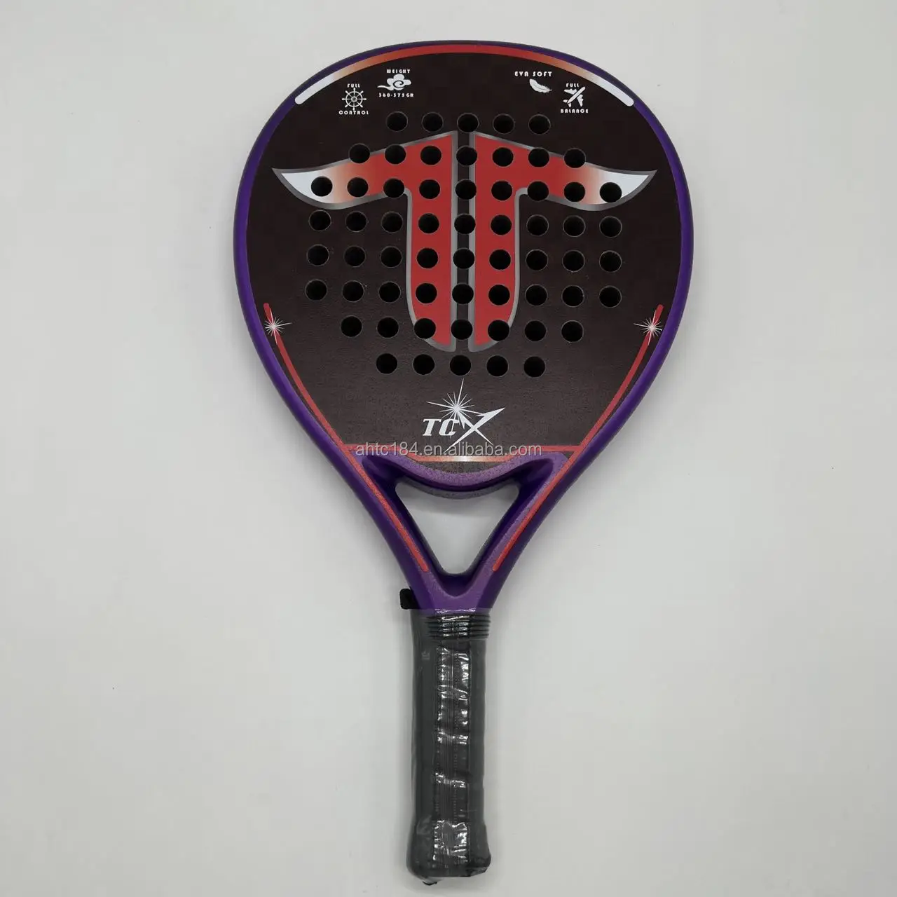 Good hand feeling & esily control Quality Professional   UD(Fiberglass+Carbon)    Paddle Racket For Beginners with Factory Price