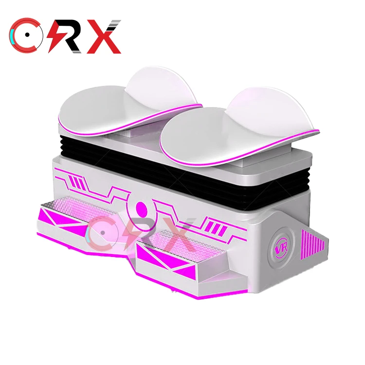 Amusement Theme Park 2 Players Slide Motion Chair 9d Cinema Virtual Vr Skiing VR Sliding Simulator