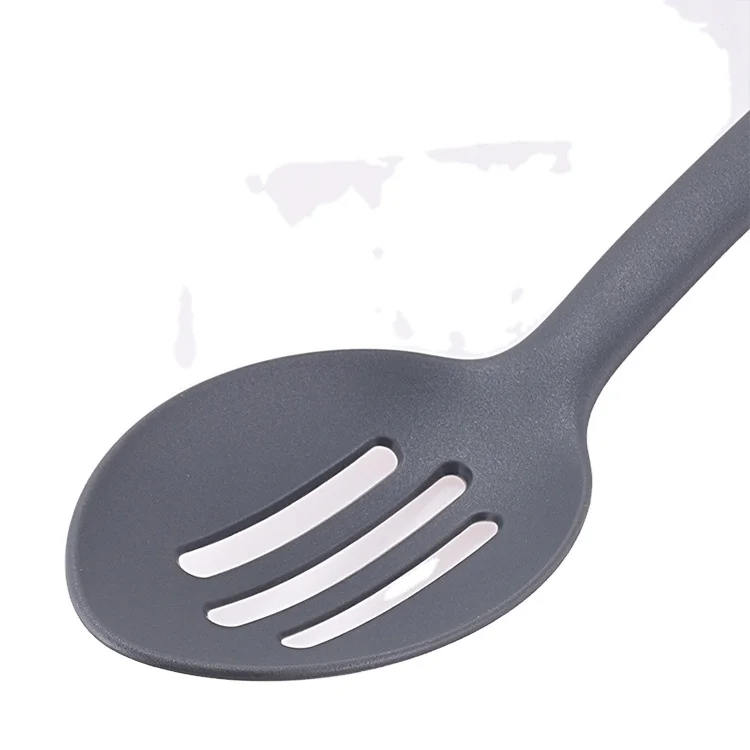Food Grade Kitchen Utensils Nylon Kitchen Tools Slotted Spoon High Resistant Non-stick Nylon Kitchen Slotted Spoon