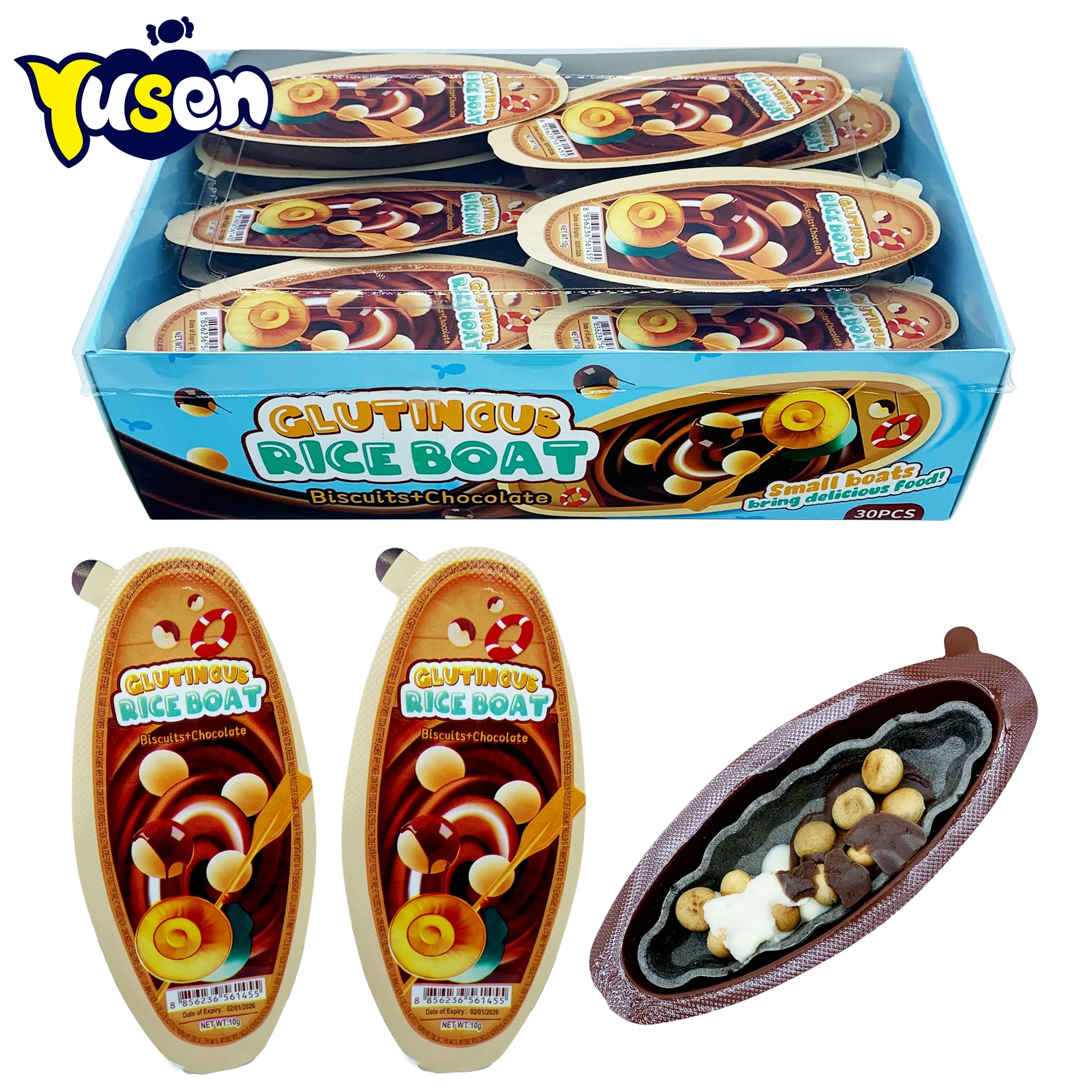 Wholesale Factory Halal Chocolate Candy Colorful Puffed Beans Walking Stick Candy Kids Biscuit Jam Nut Fruit Coffee Ball