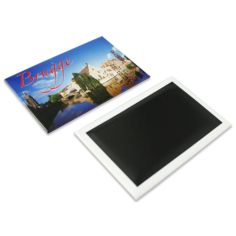 Wholesale Manufacturer France Custom 80*53mm World City Travel Souvenir Tin Plate Metal Character Material Latvia Tinplate Fridge Magnet