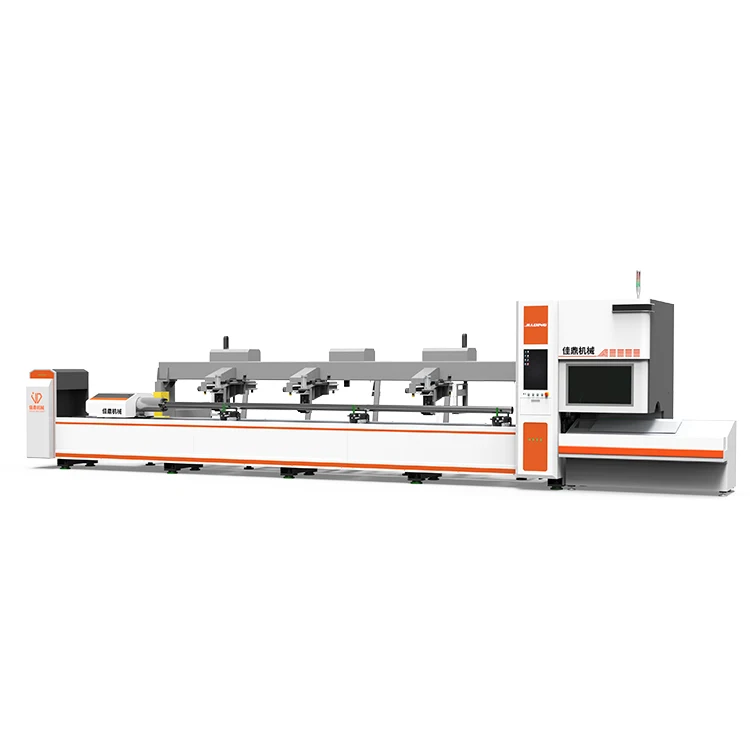 Jiading Laser 1.5KW 2KW Circular Section Round Square Rectangular Tubes Stainless Metal Laser Fibre Lazer Cutting Machine