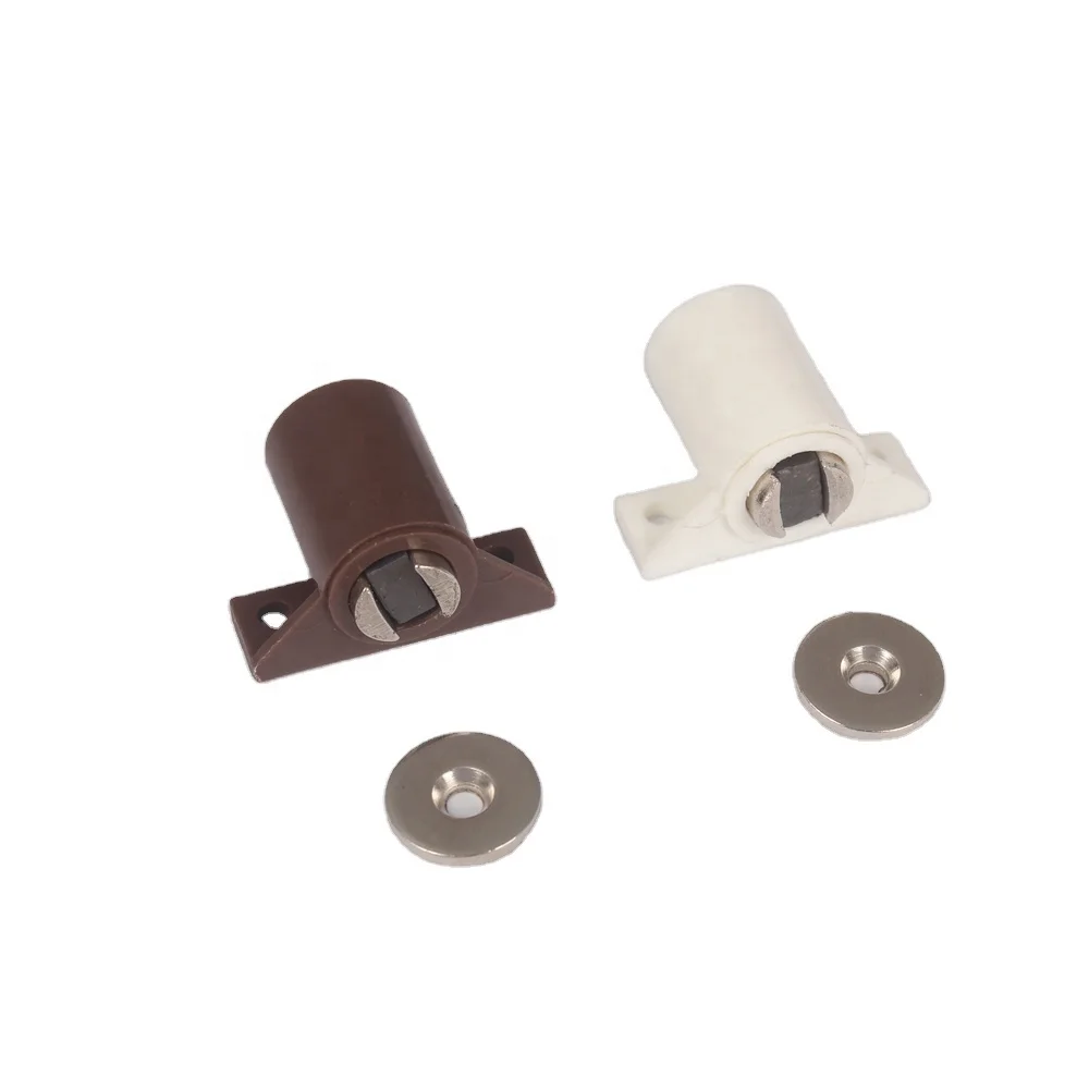 Magnetic Catch Screw-On Circular Cabinet Door Latch