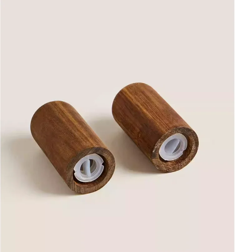 2023 Acacia wood Salt & Pepper Shakers set