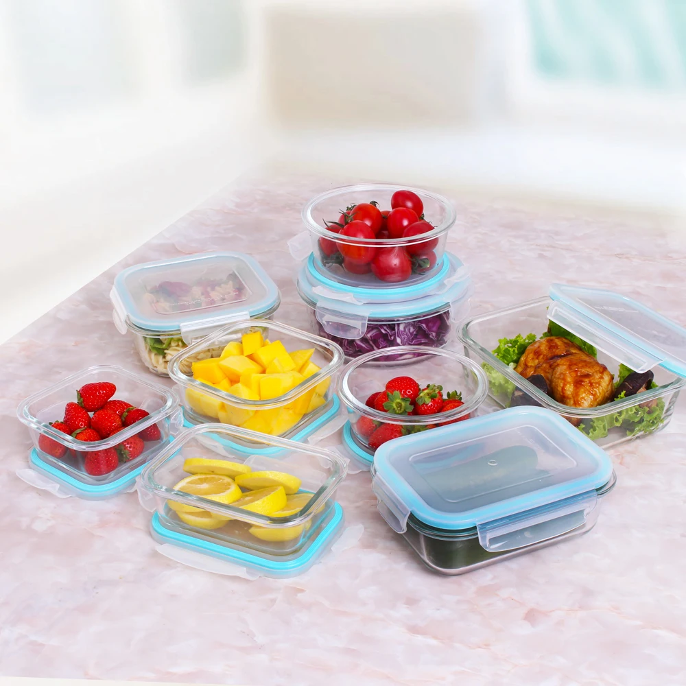hot selling kitchen accessories glass food storage container sets