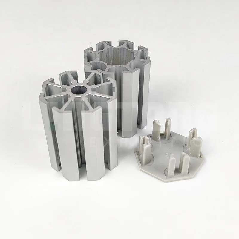 (11) Convenient Straight Shape Aluminum Extrusion Profile  for Standard Booth Stand 10Ft Standard Exhibition Booth