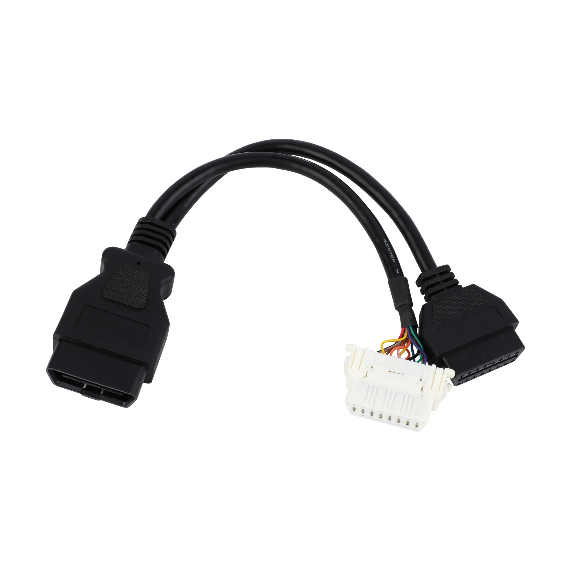 Free sample customized OBD OBD2 OBDII 16Pin 12V 24V connector Y cable free sample
