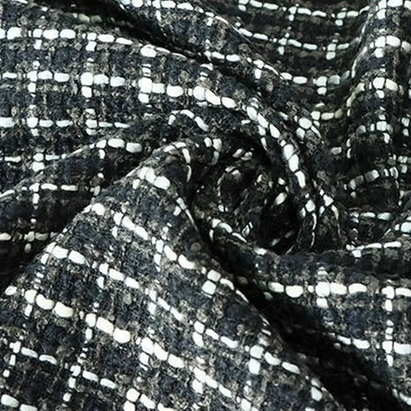 Factory Direct Sale Autumn Winter Fabrics Bright Silk Weaving Tweed Fabric For Overcoat