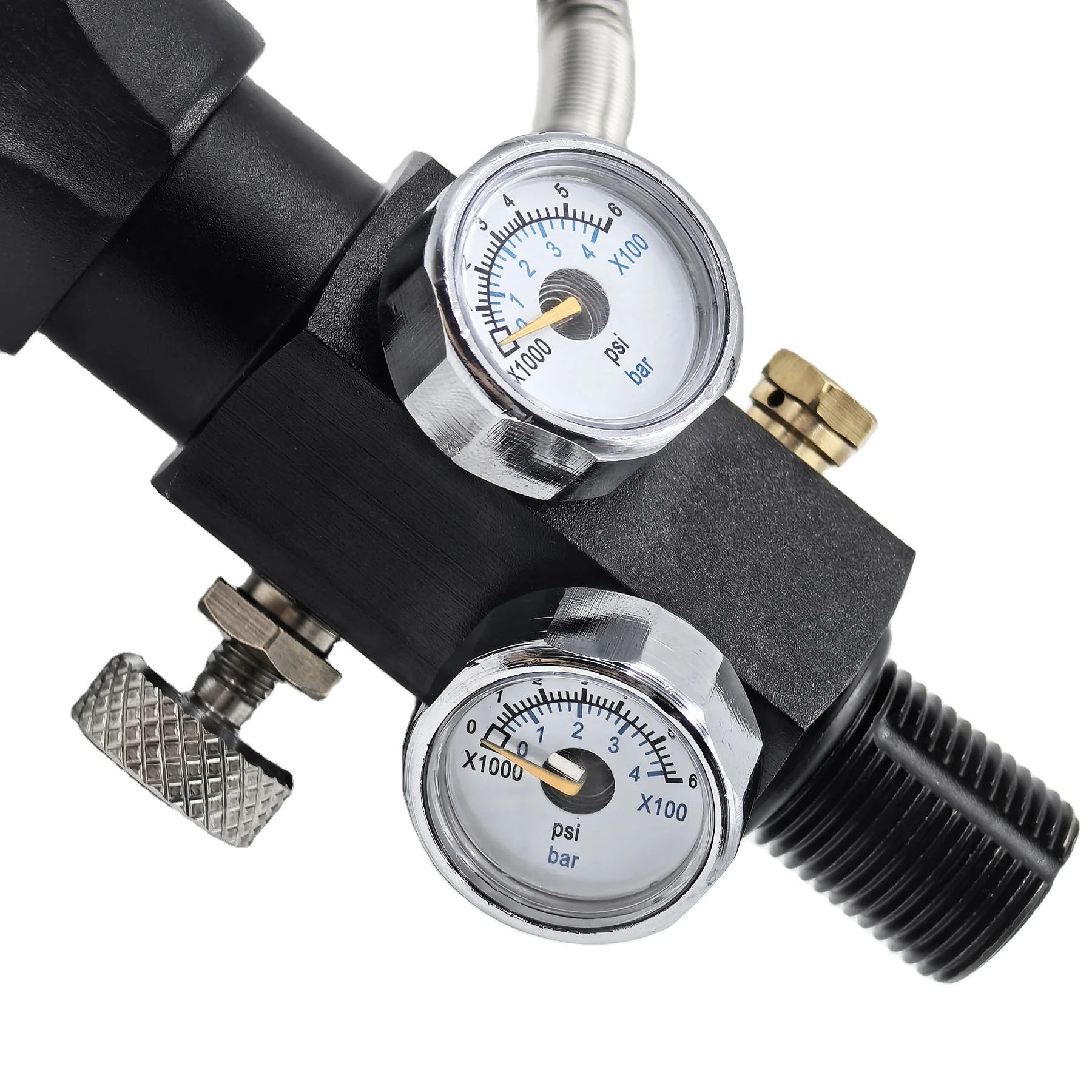 Acecare 4500Psi 300 бар Hpa резервуарный клапан M18 * 1 5 резьба PCP для наполнения пейнтбола с двухмерной тройной резьбой