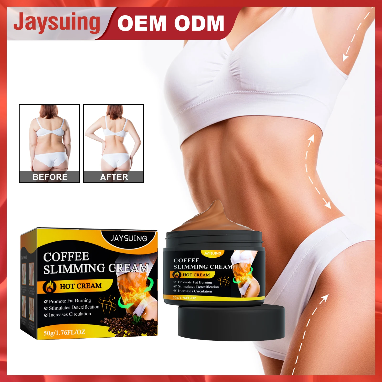 Weight Loss Hot Slimming Firming Fat Burning Anti Cellulite Coffee Cream