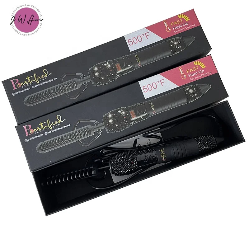 Custom Hot Tools With logo And Packaging Box No MOQ 500 Degrees Hot Comb With Logo