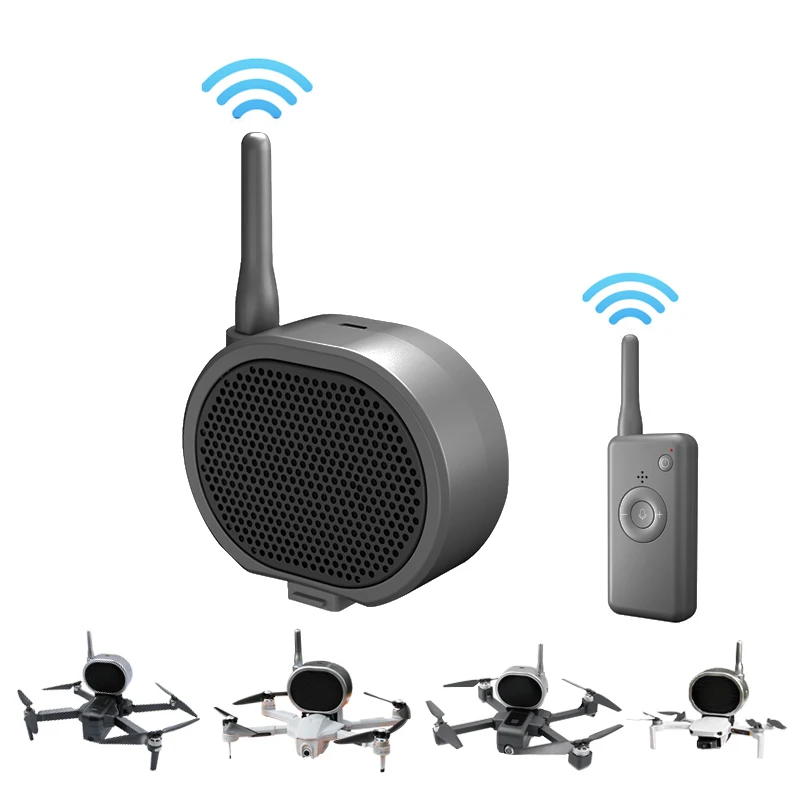 Universal Drone Loudspeaker Long-Distance Amplification Drone Mounted Voice Amplifier small Wireless Microphone